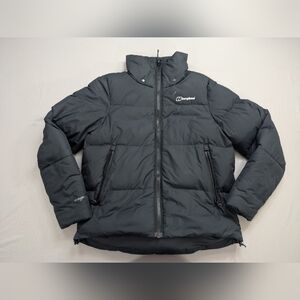 Berghaus Hydro Down 600 Fill Puffer Jacket Womens XS Black Hiking Backpacking